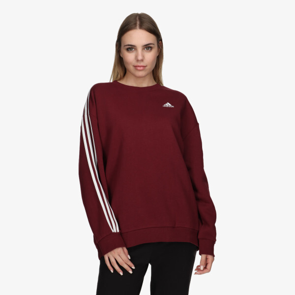 

Футболка с длинными рукавами 3 полоски Adidas, красный