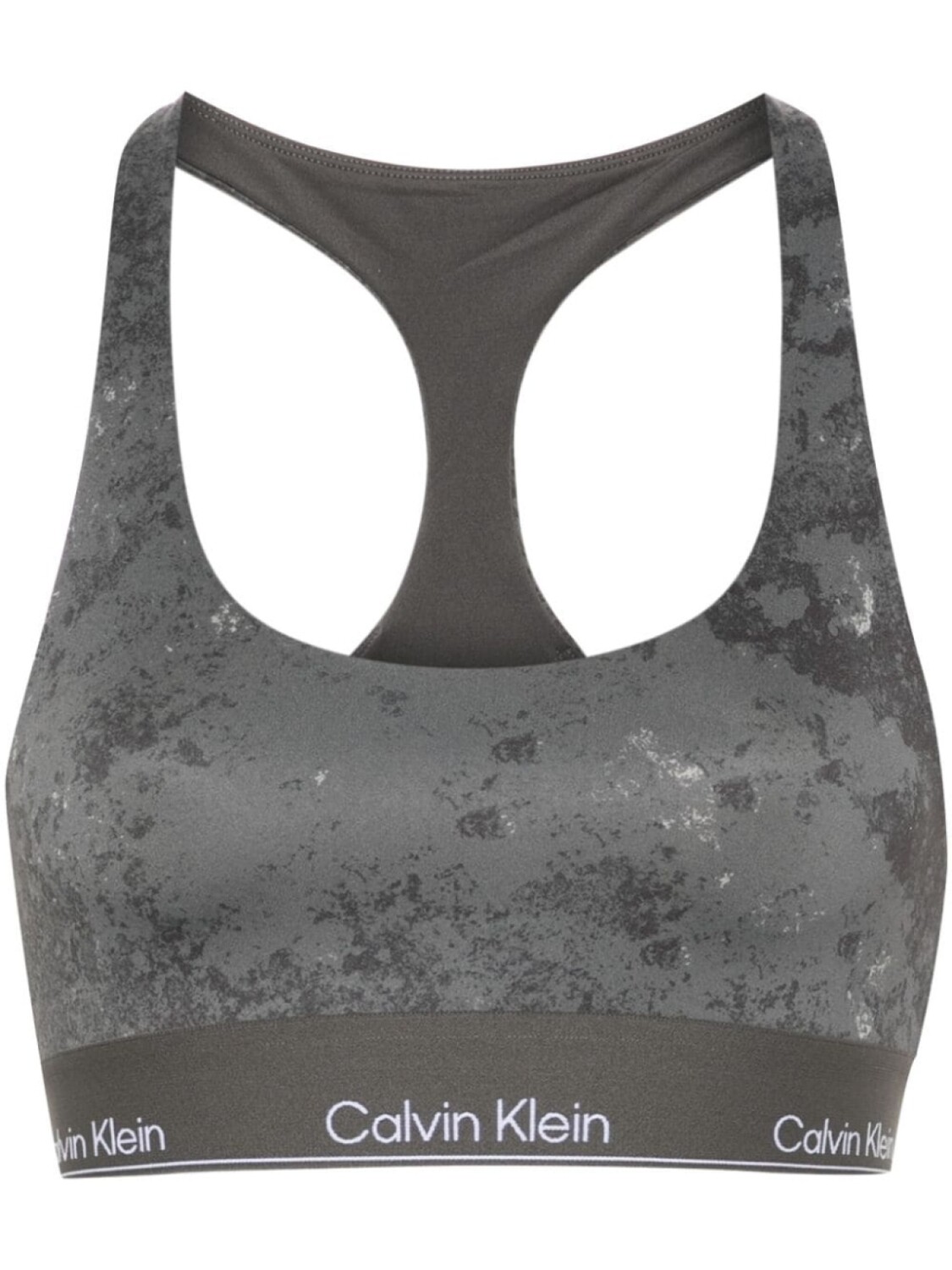 

Calvin Klein спортивный бюстгальтер с логотипом на талии, серый