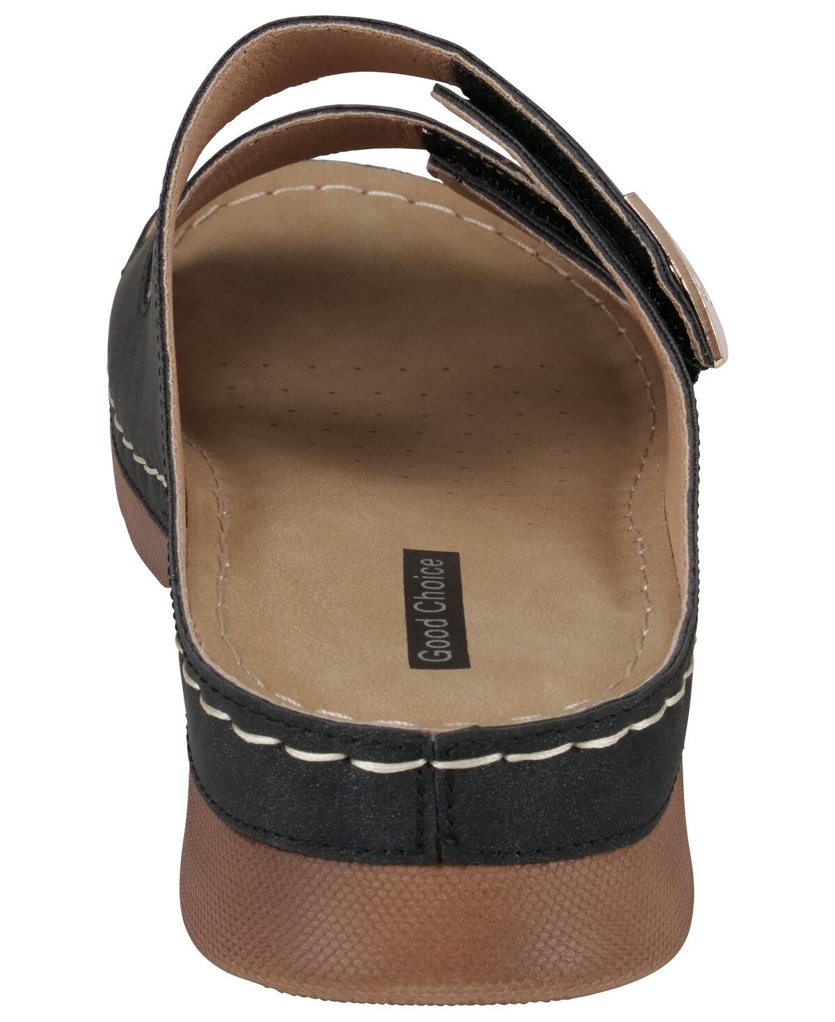 Женские сандалии Gretchen Comfort на плоской подошве GC Shoes, черный — фото 3