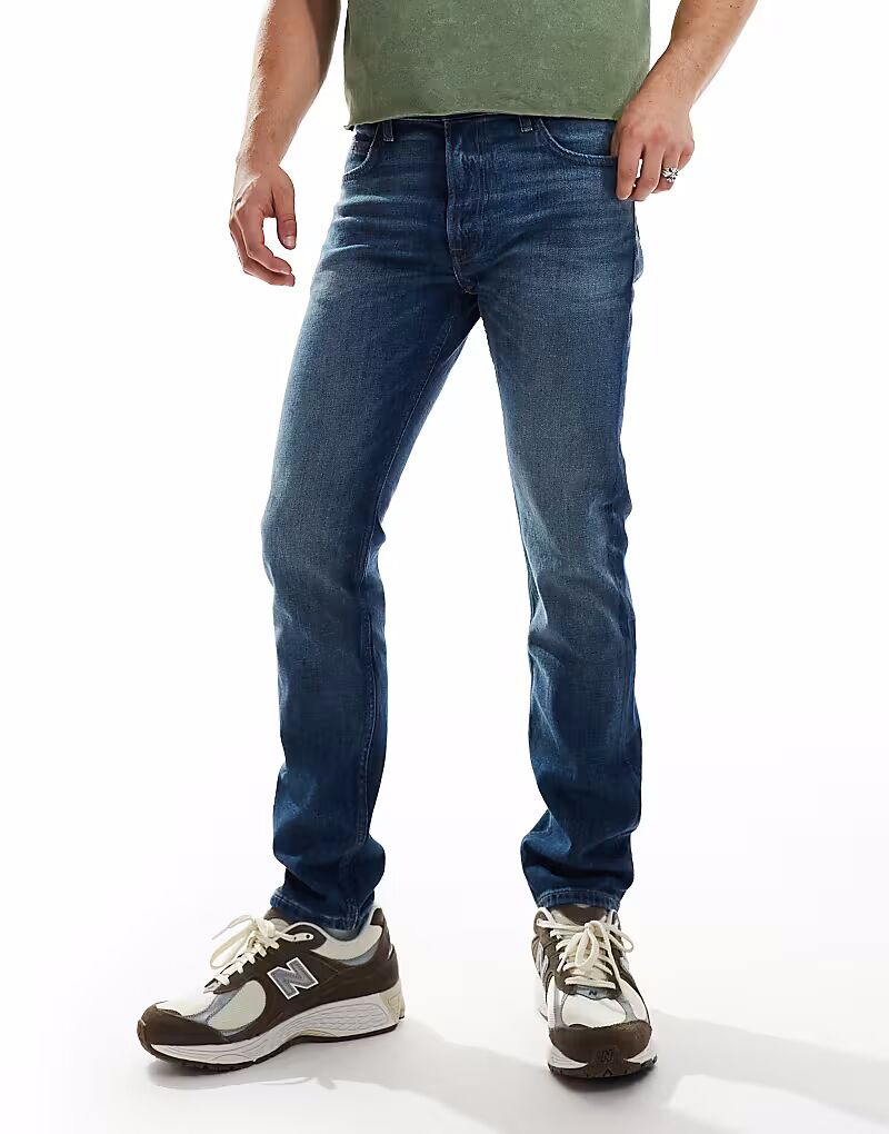 

Джинсы Lee Rider slim fit светло-серого цвета с винтажным эффектом
