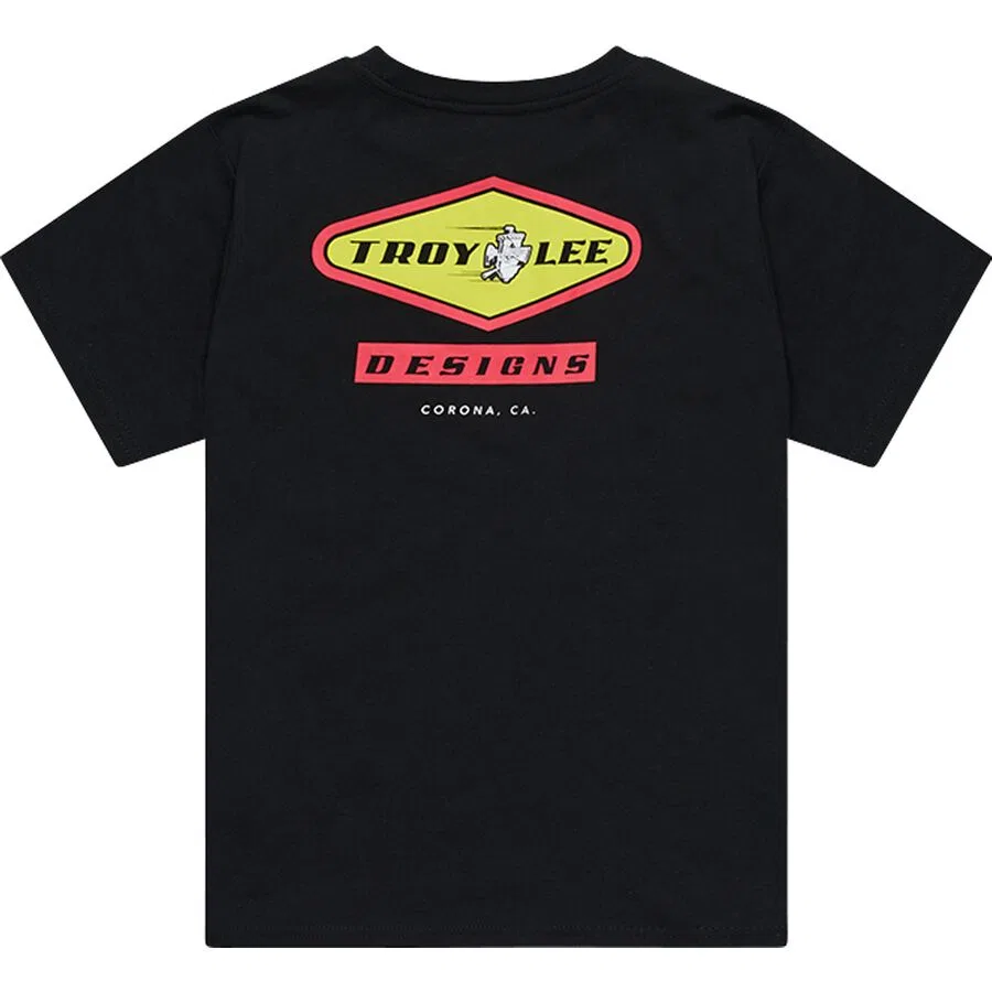 Детская футболка с надписью "Углеводы" Troy Lee Designs, Black — фото 3
