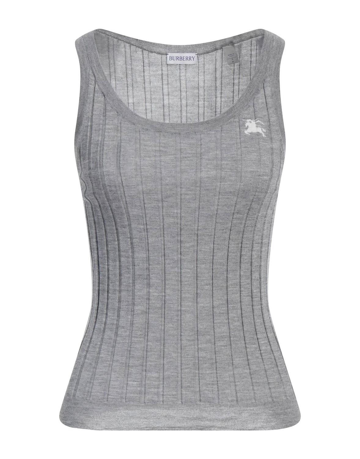 

Топ Burberry, серый