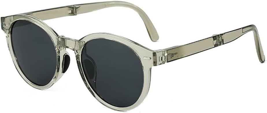 

складные солнцезащитные очки в стиле ретро для женщин, круглые солнцезащитные очки, поляризованные очки для мужчин, защита от ультрафиолета UV400, серые, коричневые, унисекс, аксессуары для мужчин WNCKSQ, Green With Black