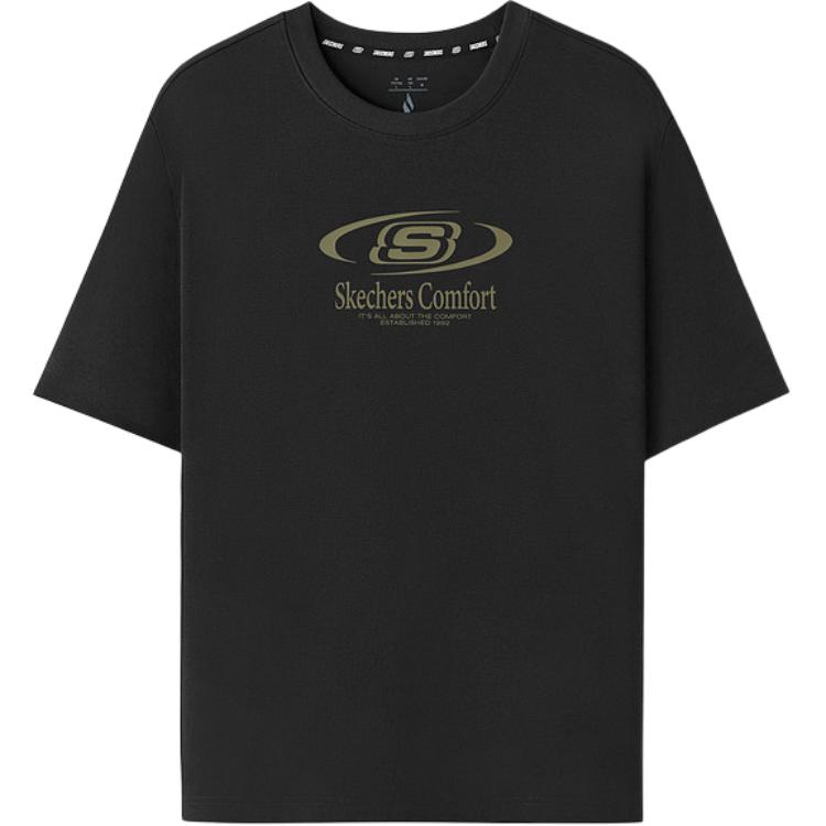 

Skechers Футболка Unisex Carbon Black/0018 Crew Neck Moderate
