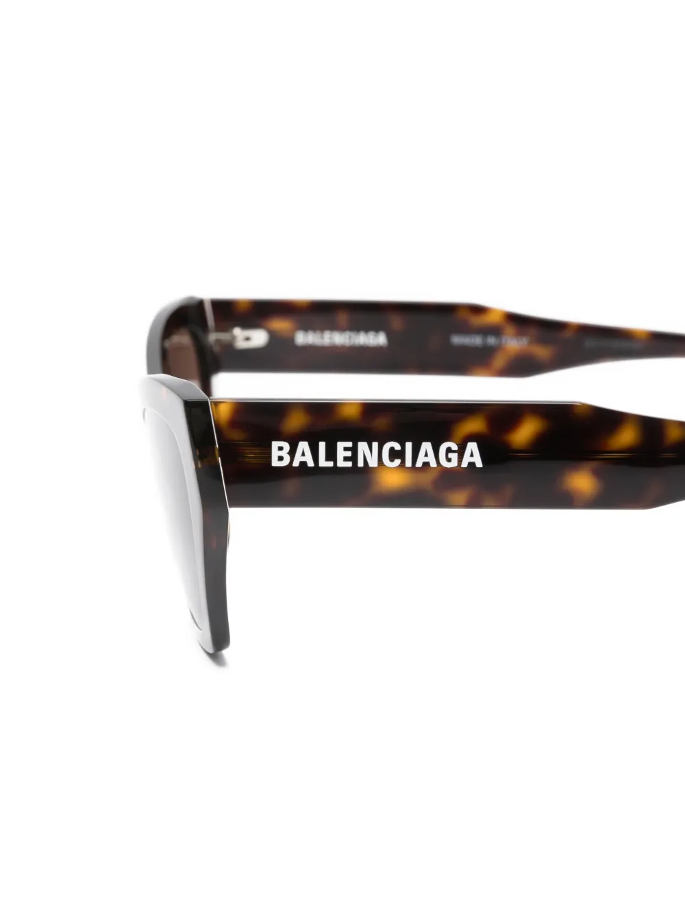 Солнцезащитные очки в оправе 'кошачий глаз' Balenciaga, коричневый — фото 3