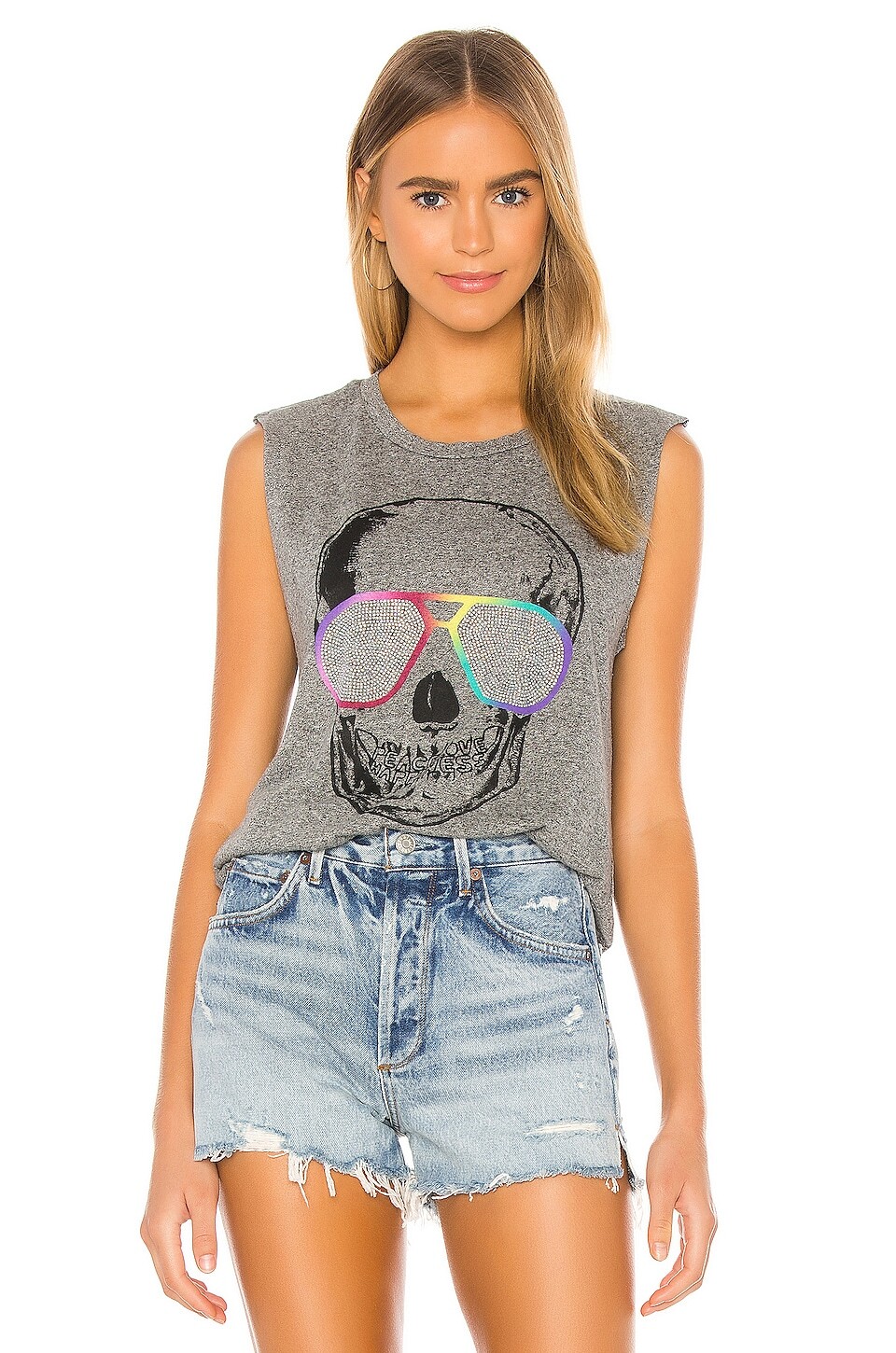 

Топ Lauren Moshi Kel, цвет Heather Grey