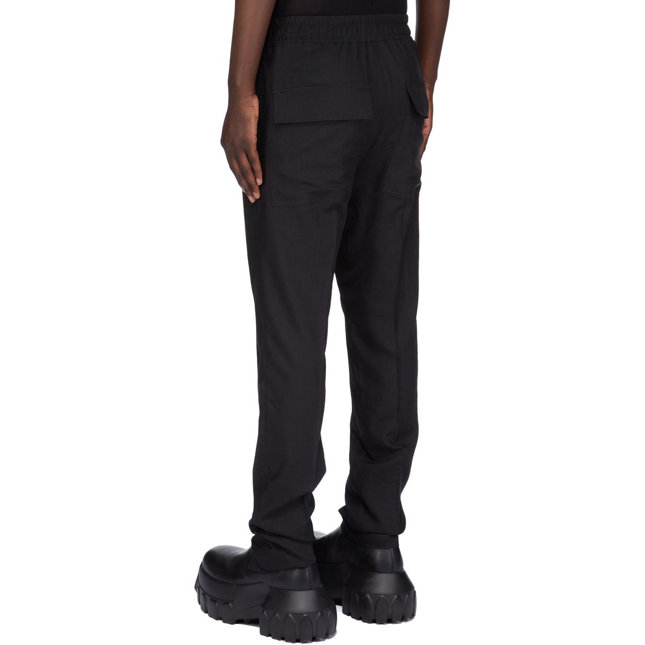 Брюки slim fit на шнурке RICK OWENS, черный — фото 4