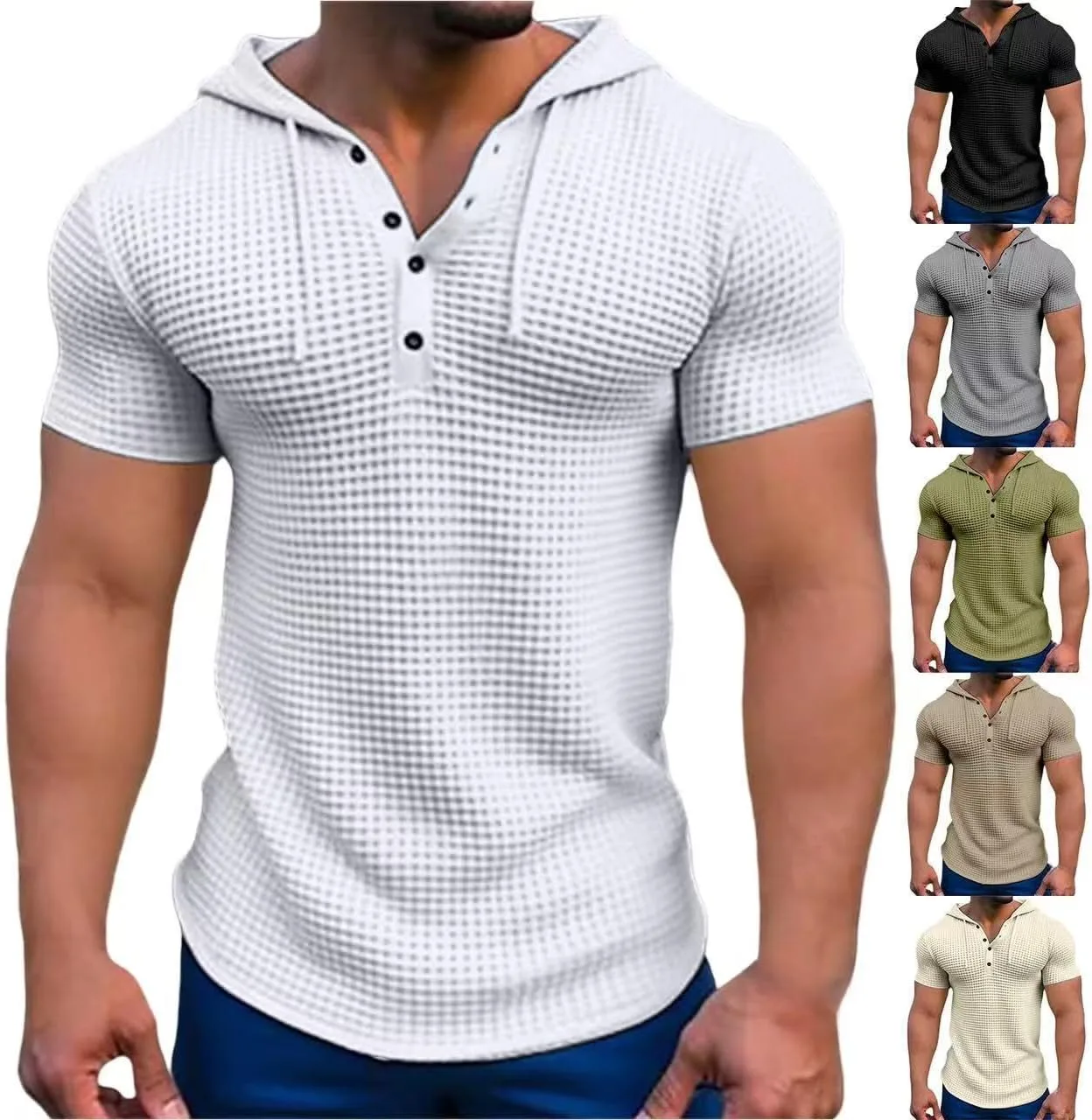 

Мужской худи с капюшоном и шнурком Kenhansion