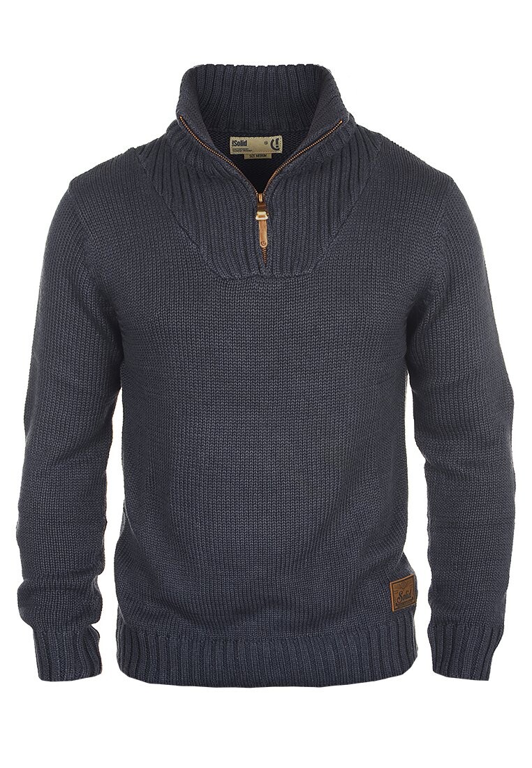 

Свитер вязаный SDPETRO Solid, цвет insignia blue melange