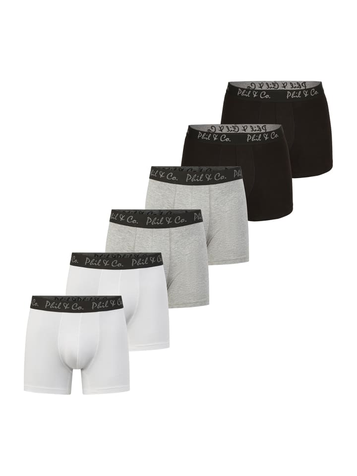 

Боксерские трусы Phil & Co. Berlin , цвет black-grey-white