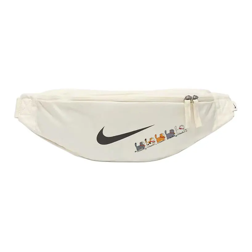 

Nike Тканевый поясной рюкзак унисекс молочно-белый, Group cats