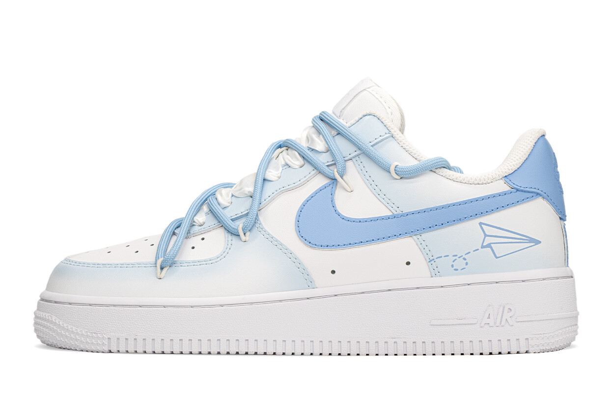 

Кроссовки Nike Air Force 1 Skateboarding Shoes Women's Low-top White/blue, синий/белый