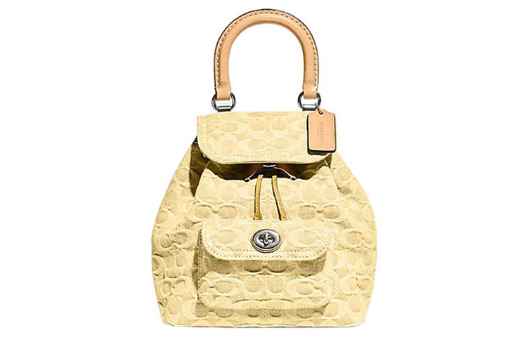 

COACH Рюкзак Riya Fabric среднего размера, женский, желтый