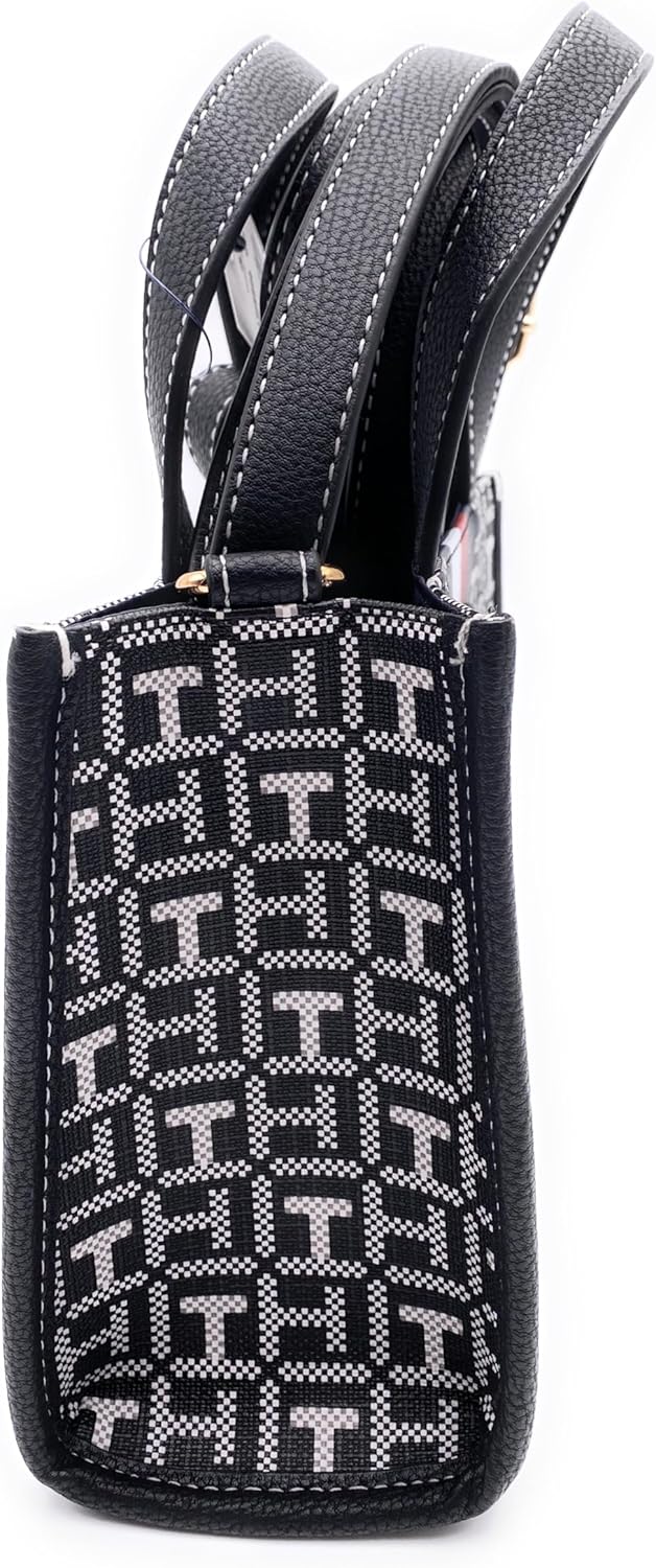 

Женская маленькая сумка через плечо Tommy Hilfiger, Black White, Черный, Женская маленькая сумка через плечо Tommy Hilfiger, Black White