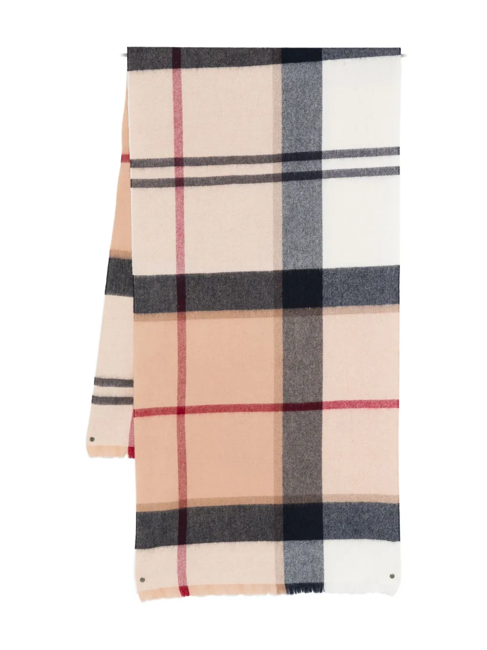 

Шерстяной шарф в клетку Barbour, нейтральный