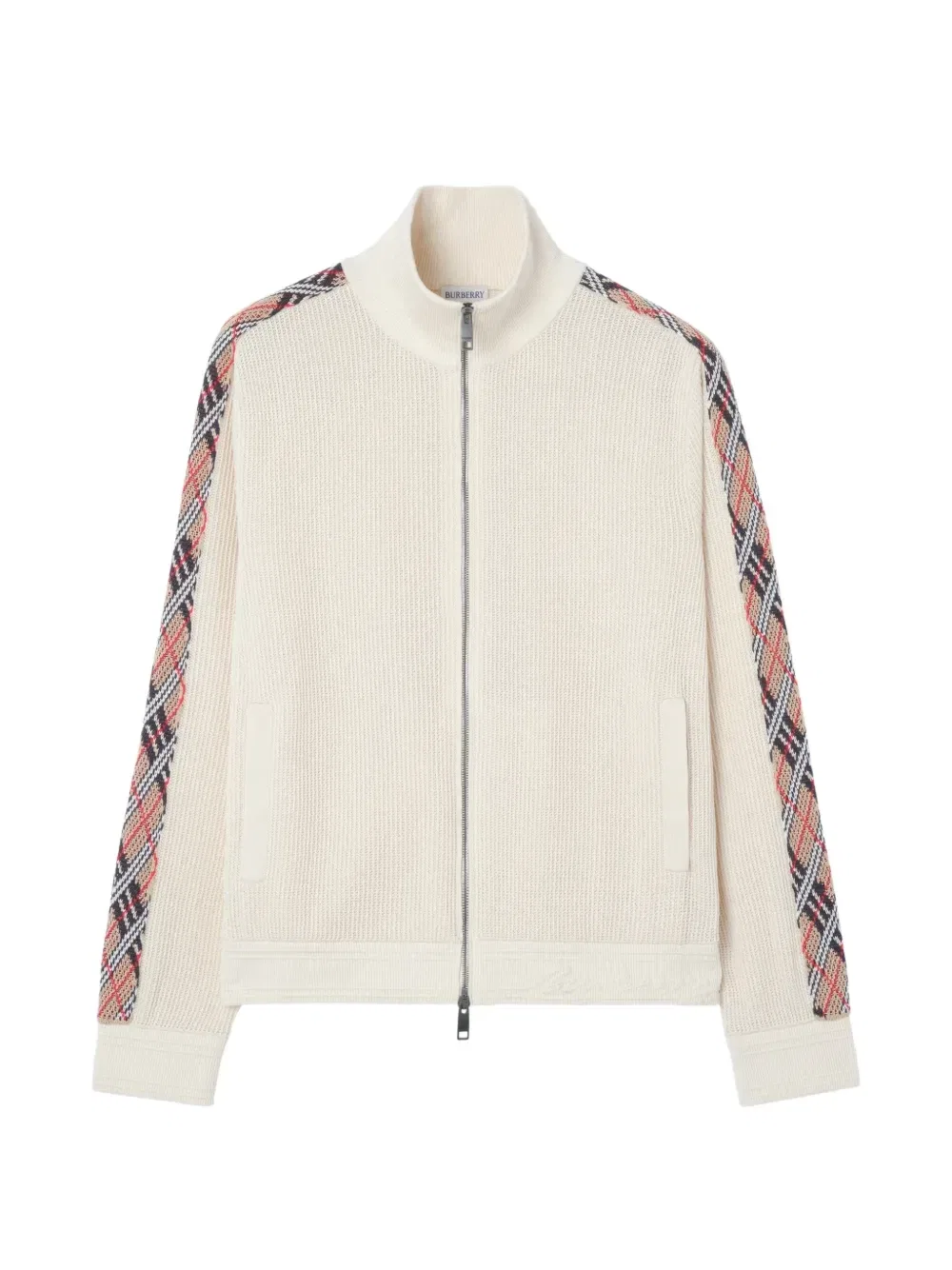 Куртка BURBERRY в клетку, спортивная, бежевый