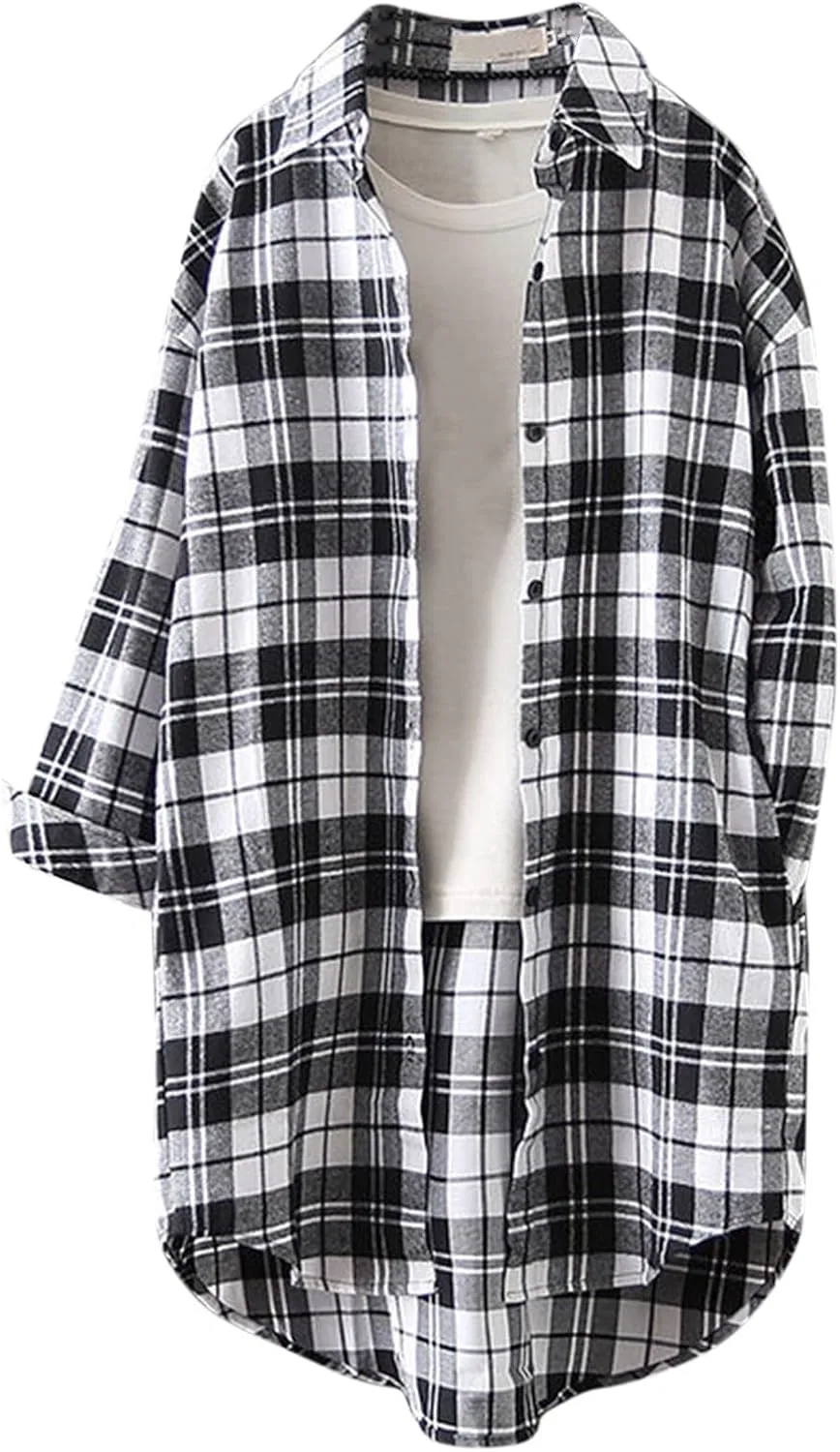 Блуза с воротником, свободная, повседневная, белый