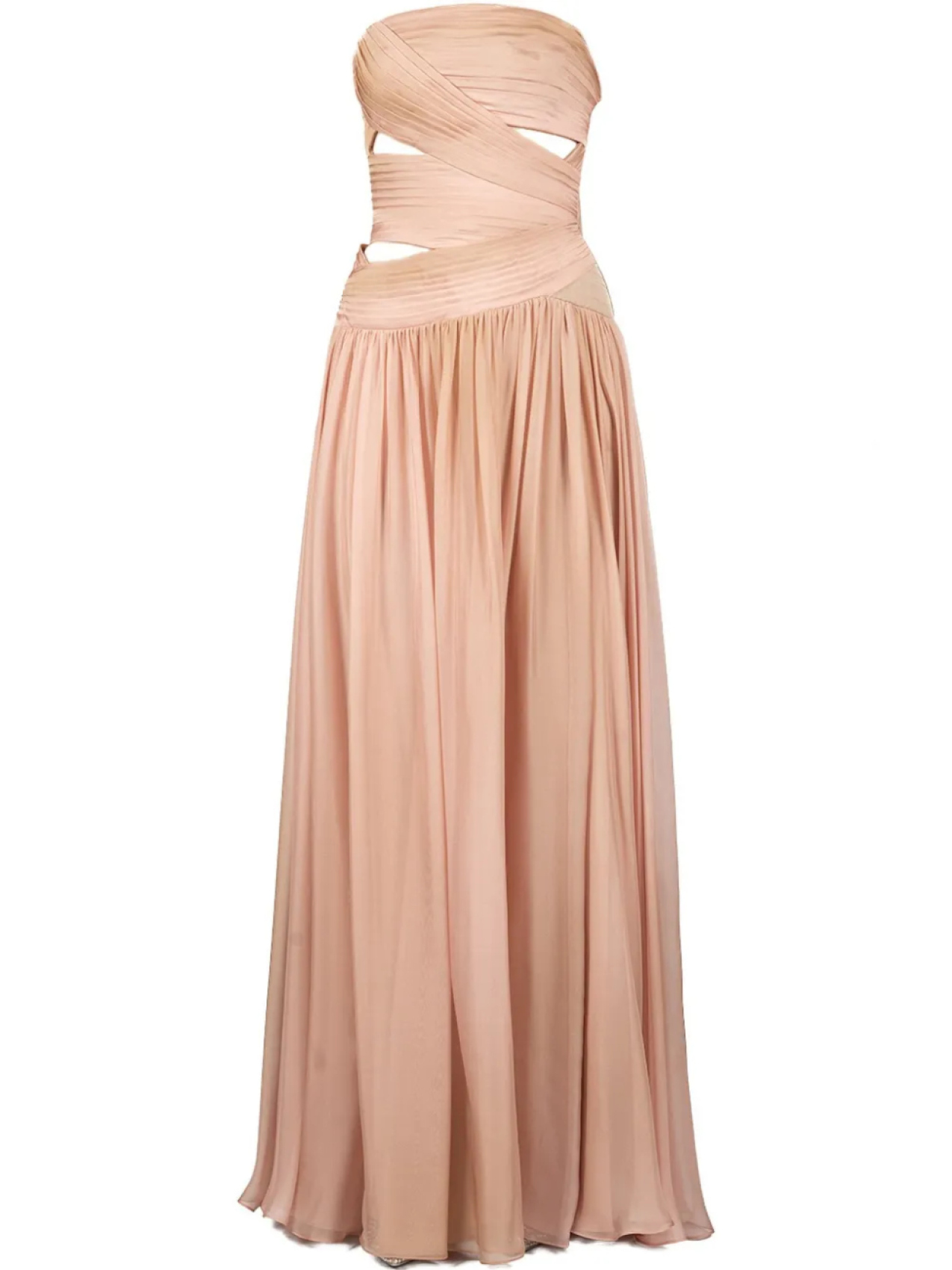

Платье из шифона с принтом Elie Saab, розовый