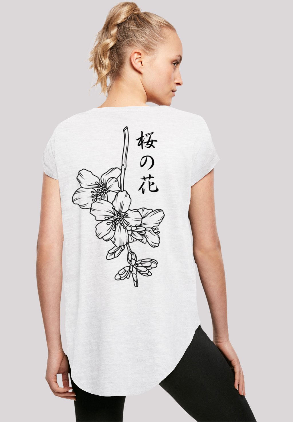 

Футболка с принтом JAPAN FLOWER F4NT4STIC, белый