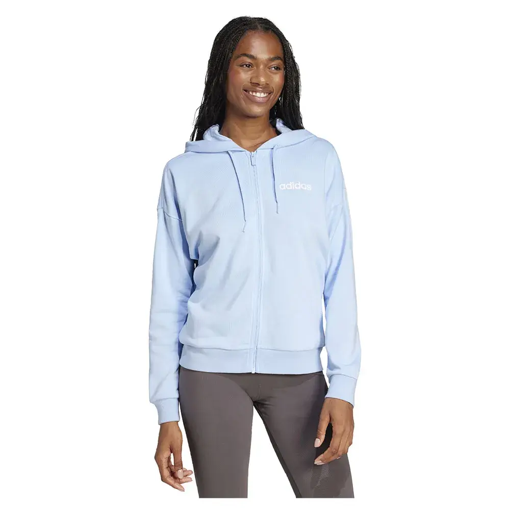 

Толстовка adidas Essentials Linear French Terry full zip, синий