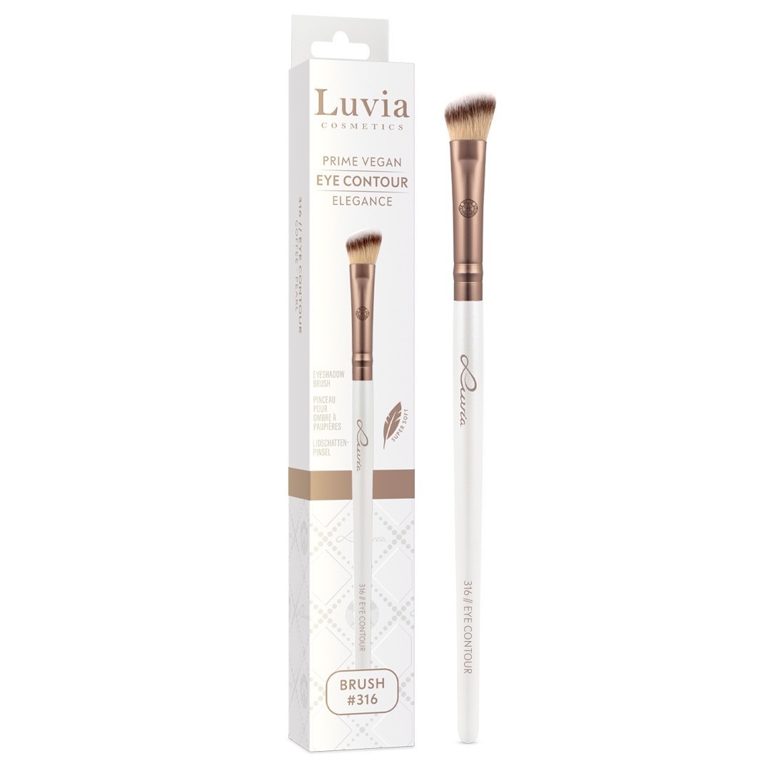 Кисть для теней 316 // eye contour - prime vegan elegance Luvia, количество 1 шт. — фото 3