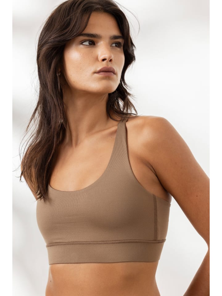 

Спортивный бюстгальтер бежевого цвета Hey Honey