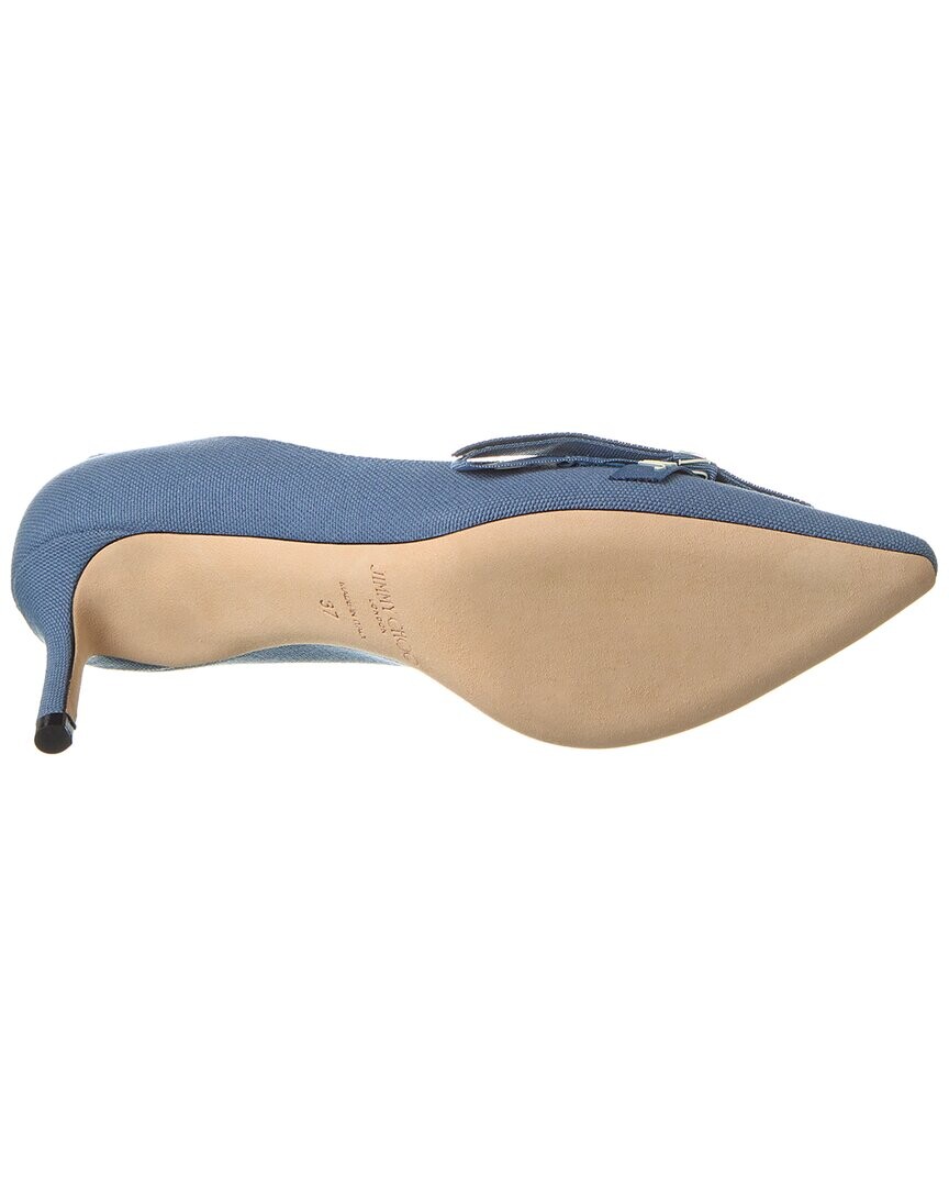 

Льняные туфли Jimmy Choo Romy 60, синий