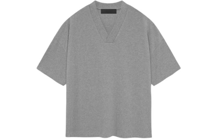 

SS24 Футболка мужская темно-меланжевая овсянка Fear Of God Essentials, светло-бежевый