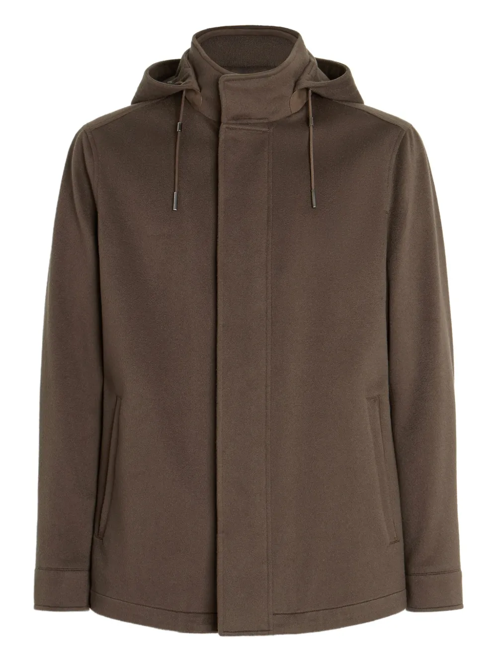

Кашемировая куртка Oasi с капюшоном Zegna, коричневый