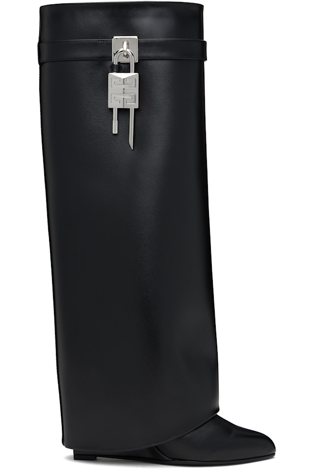 Высокие ботинки Shark lock Givenchy, черный