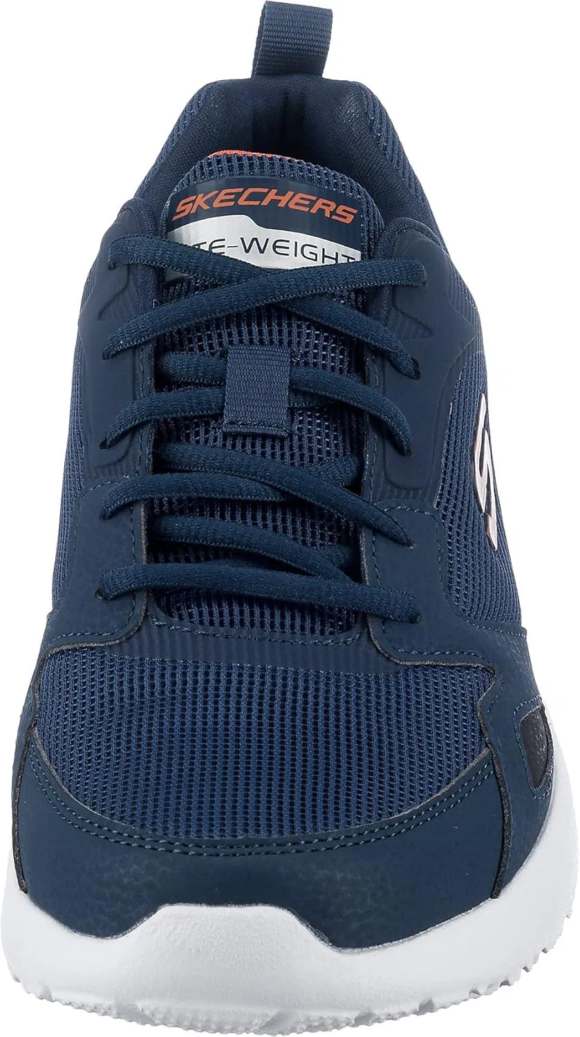 Мужские кроссовки Skechers Skech-Air Dynamight Venturik, Nvy Synthetc Textile Orange Trim — фото 4