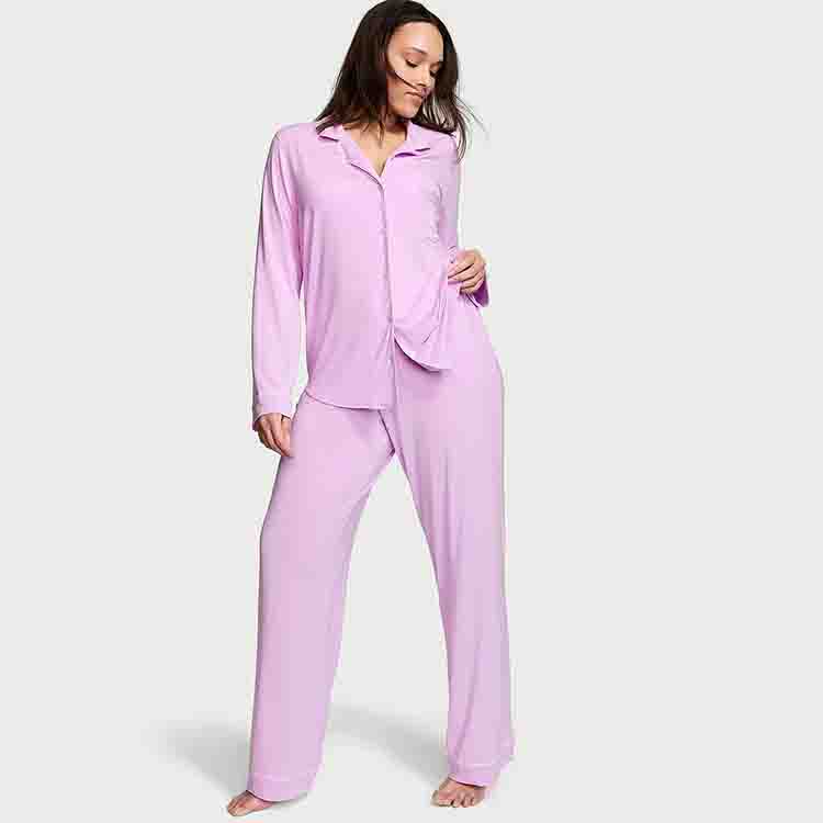 Комплект пижамы удлиненный/Violet Sugar Комплект пижамы Женский Фиолетовый Victoria's Secret, Violet Sugar/Пурпурный — фото 2