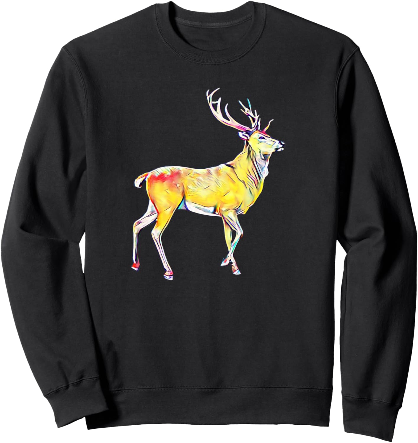 

Яркая толстовка с изображением оленя и лесного животного для любителей оленей Deer Animals Gift - Men Boys Kids Women Girls, черный