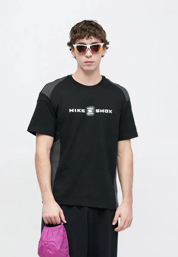 Футболка с принтом shox Nike Sportswear, Black/Anthracite — фото 3