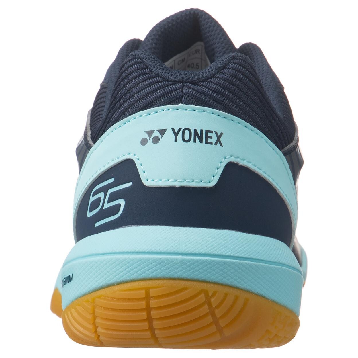 Кроссовки для бадминтона POWER CUSHION 65 унисекс с низким верхом темно-синие Yonex — фото 4