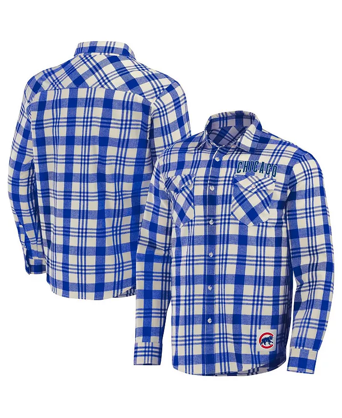 

Мужская рубашка на пуговицах в клетку Darius Rucker Collection от Royal Chicago Cubs Fanatics