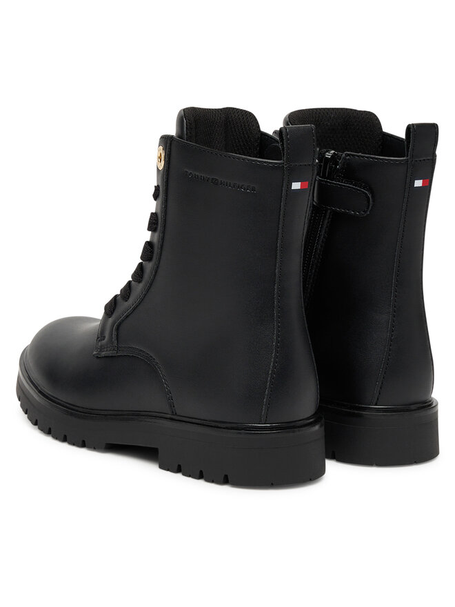 Ботильоны на шнуровке Tommy Hilfiger Lace-Up Bootie T3A5-34012-1355 S, черный — фото 3
