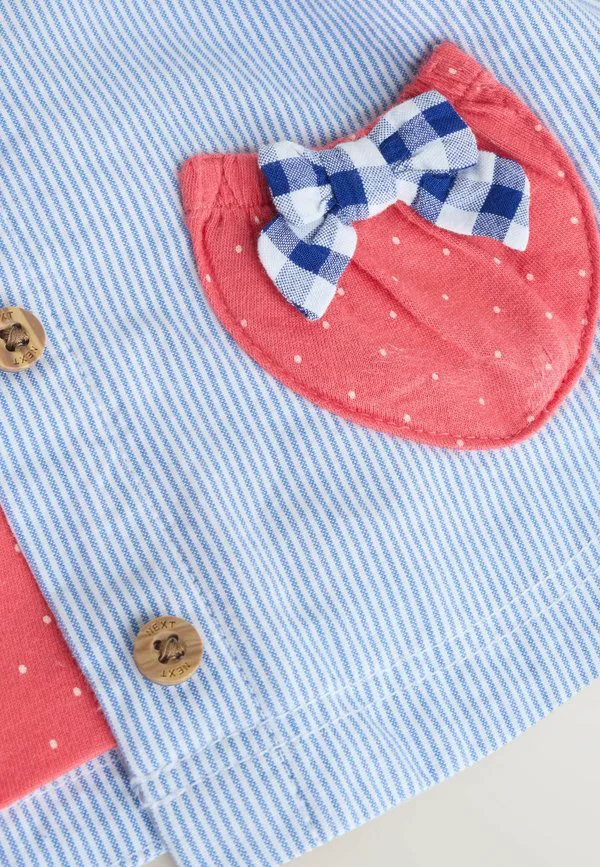 Легкая куртка с капюшоном стандартного кроя Next, Blue Striped Strawberry Pocket — фото 4