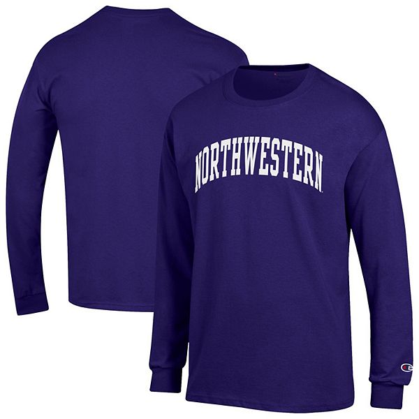 

Мужская фиолетовая футболка Northwestern Wildcats с длинным рукавом Champion