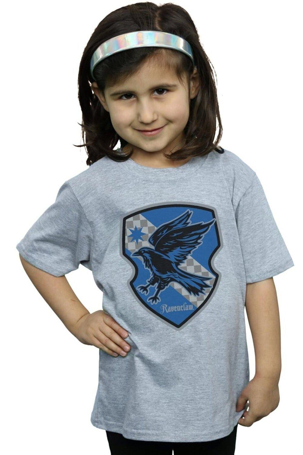 

Хлопковая футболка на плоской подошве с гербом Ravenclaw Harry Potter, серый