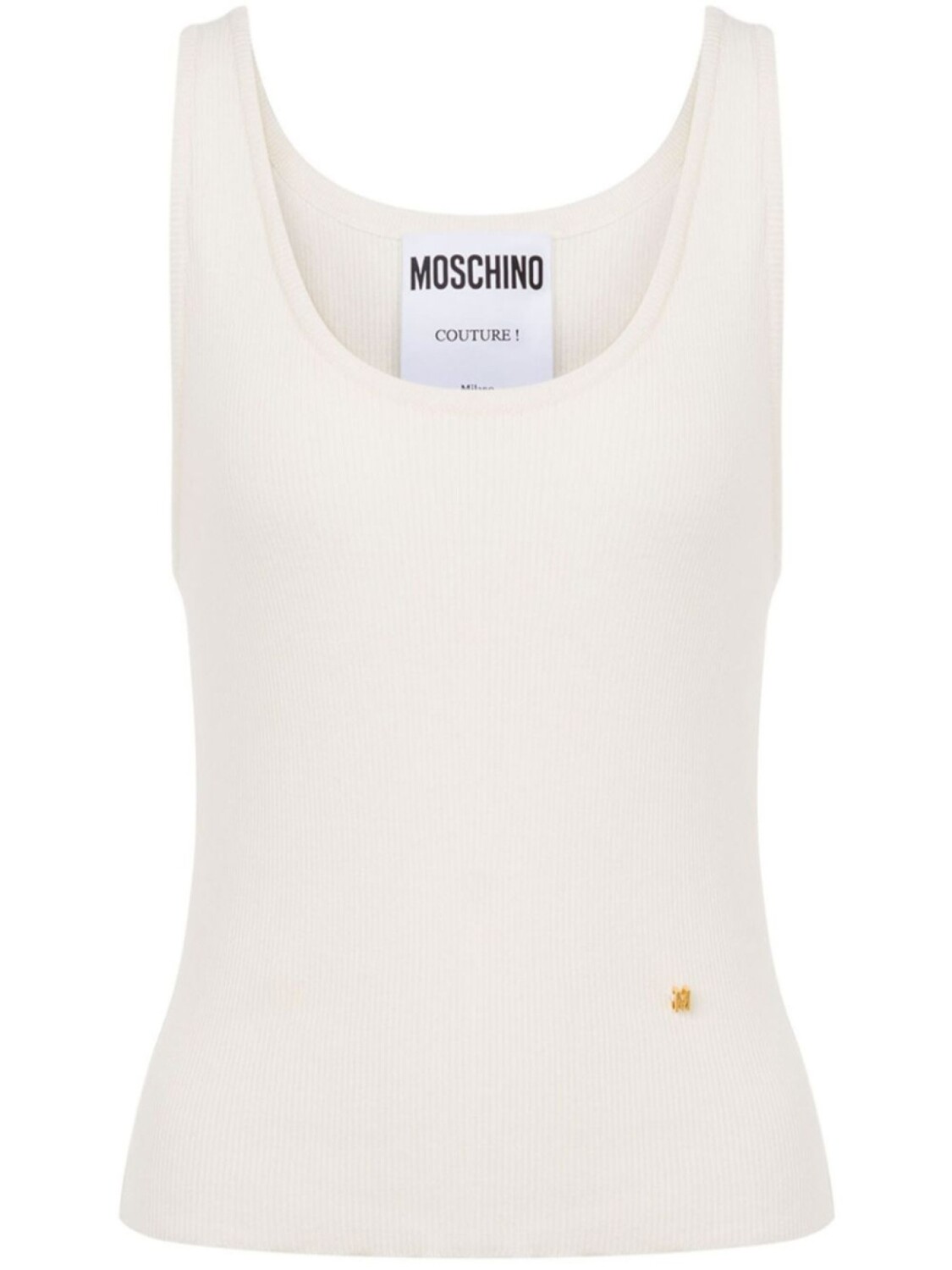

Топ в рубчик Moschino, белый