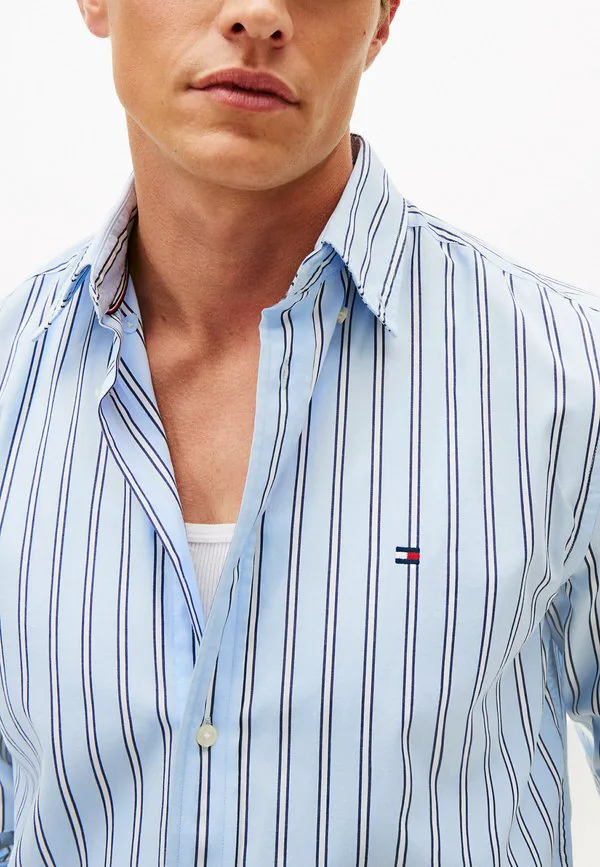 Рубашка в полоску стандартного кроя flex Tommy Hilfiger, Sweet Blue Stripe — фото 4