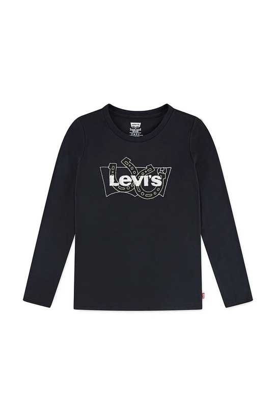 

Детская хлопковая толстовка с длинным рукавом LS BATWING FILL Levi'S, черный