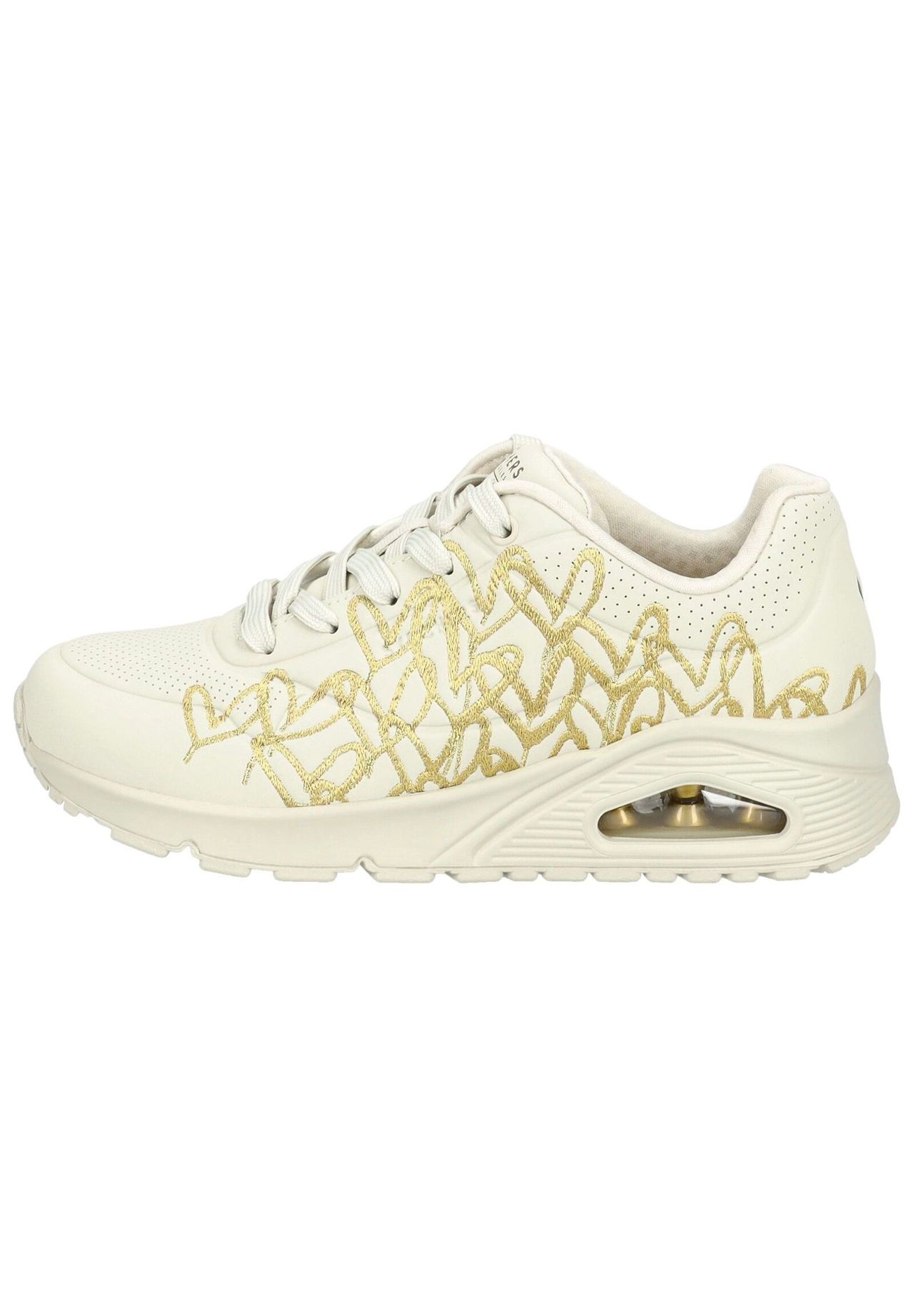Кроссовки из искусственной кожи SKECHERS, цвет Beige/gold — фото 2