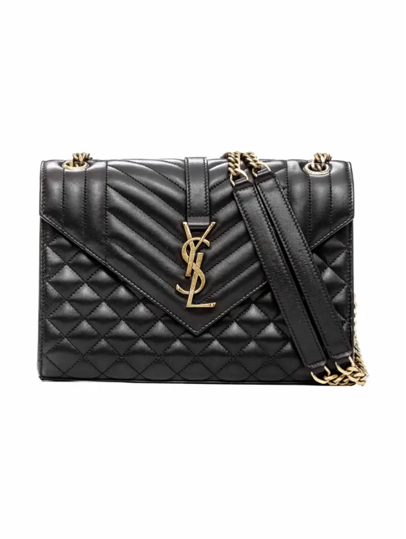 

Сумка через плечо Envelope Saint Laurent, черный
