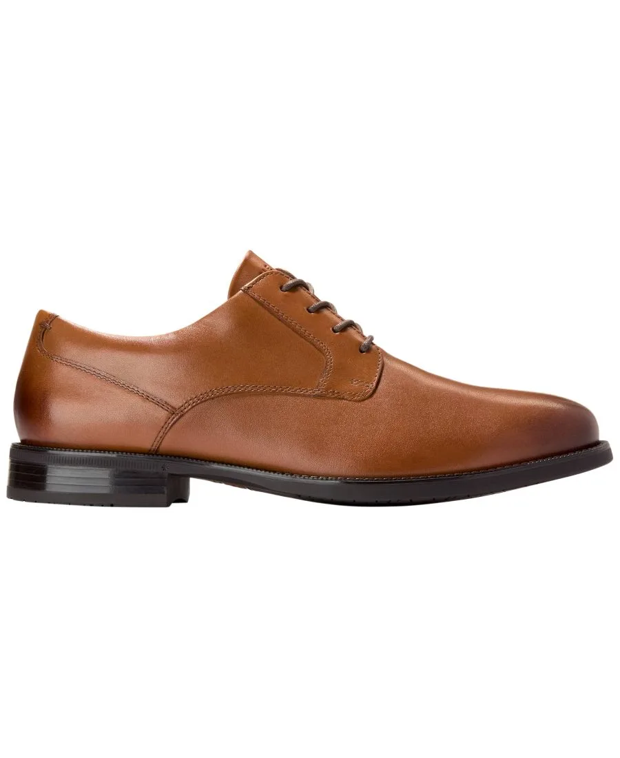Мужские оксфордские туфли Bedford с гладким носком и шнуровкой Cole Haan, British Tan — фото 2