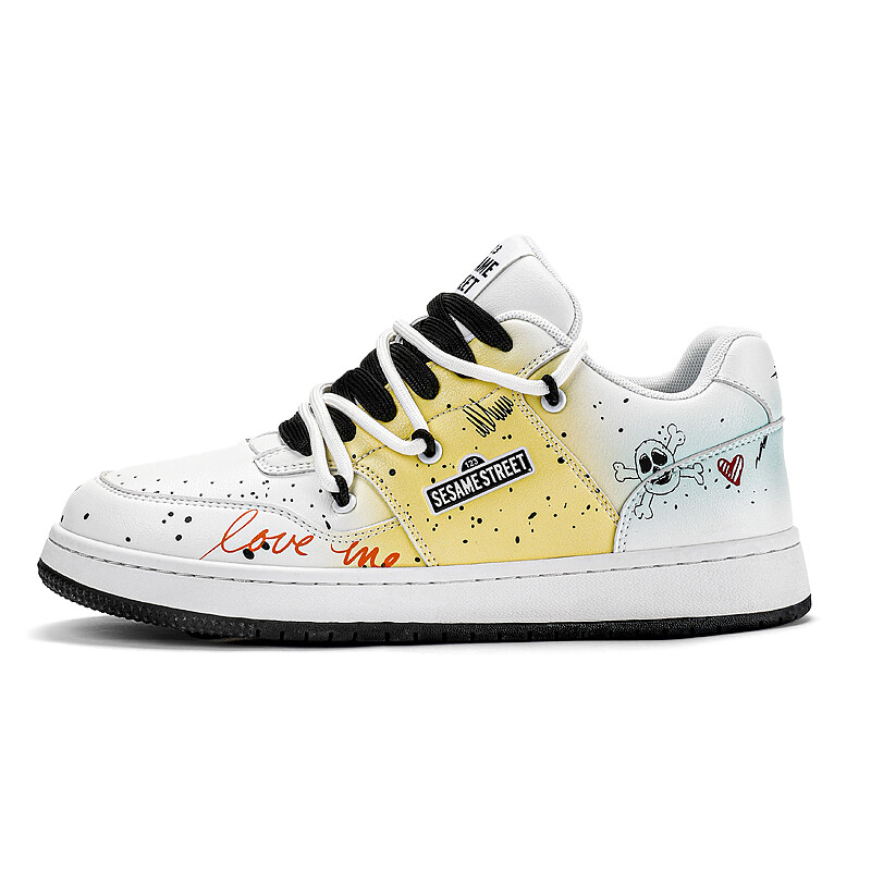 

Кроссовки SESAME STREET Skateboarding Shoes Unisex Low-top, белый