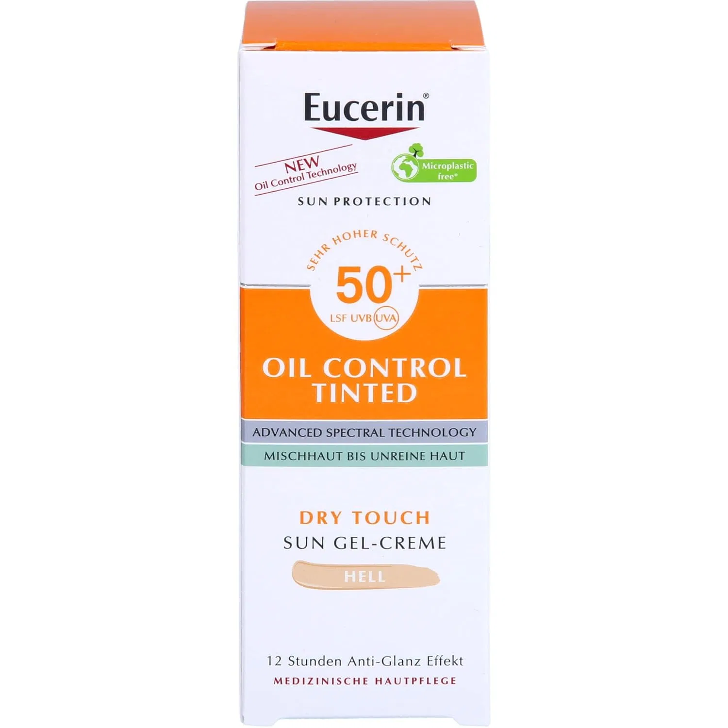 Тонирующий солнцезащитный гель-крем Eucerin Oil Control SPF 50+ Light, 50 мл Eucerin