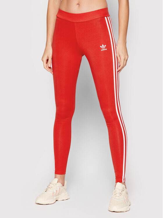 

Плотно облегающие леггинсы Adidas, красный