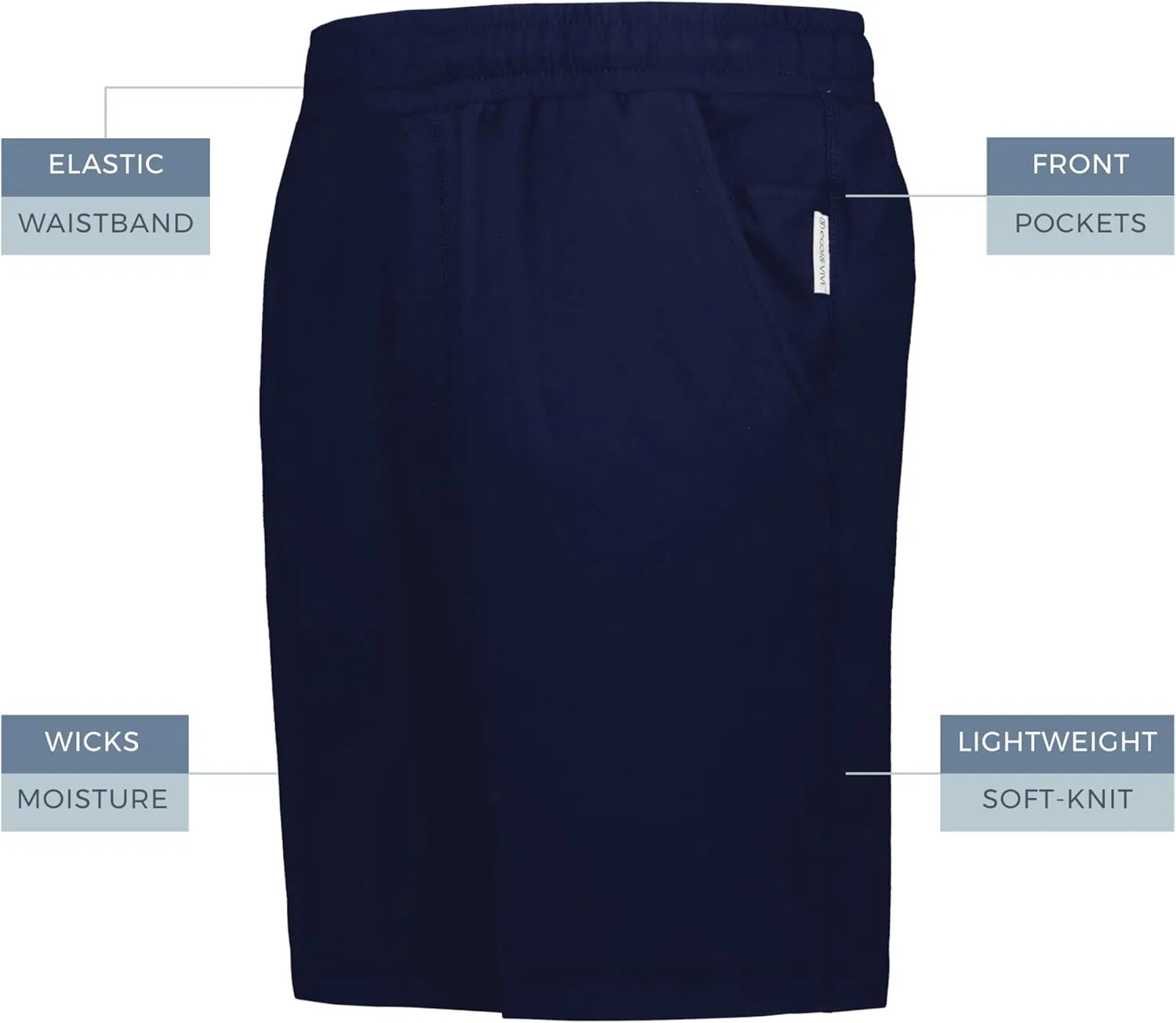 Детские шорты Holloway Boys Youth Soft Knit Ventura Shorts, Navy — фото 4